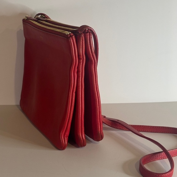 Céline Trio Crossbody Bag – Red Calfskin – Phoebe Philo Era – Authentic Designer - Picture 2 of 16